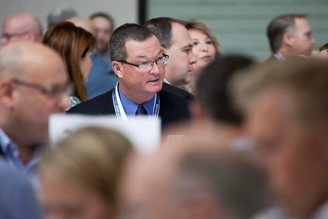 Delegates in discussion at the Midwest Summit